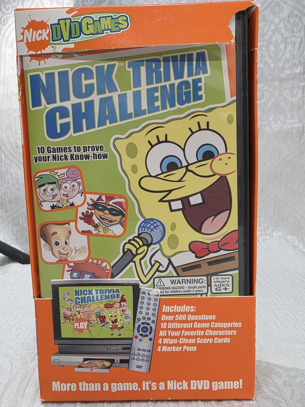 Nickelodeon Trivia Challenge DVD Game Vintage
